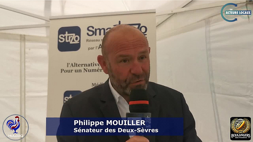 TV Locale Acteurs-Locaux des Deux-Sèvres - interview du Sénateur Philippe MOUILLER à la Fête du Pain de Le Tallud